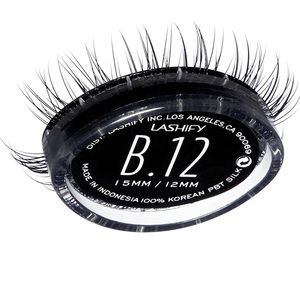 LASHIFY At Home Eyelash Extensions Bold 12mm (B12) Medium Length